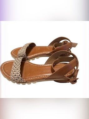 BERNARDO WOMENS LEATHER SANDALS NEW WITHOUT TAGS SIZE 9.5